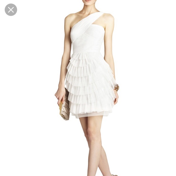 BCBGMaxAzria Dresses & Skirts - BCBG white cocktail dress!